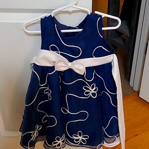 Rare Editions Navy dress for little girls